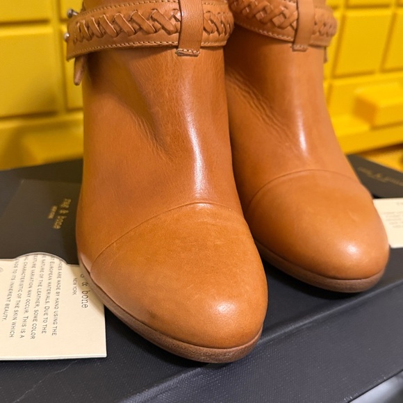 rag & bone Tan Leather Ankle Boots - Picture 16 of 16